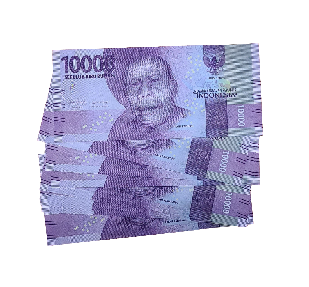 000011 000099 indonesia 10000 rupiah UNC 9 banknotes set.