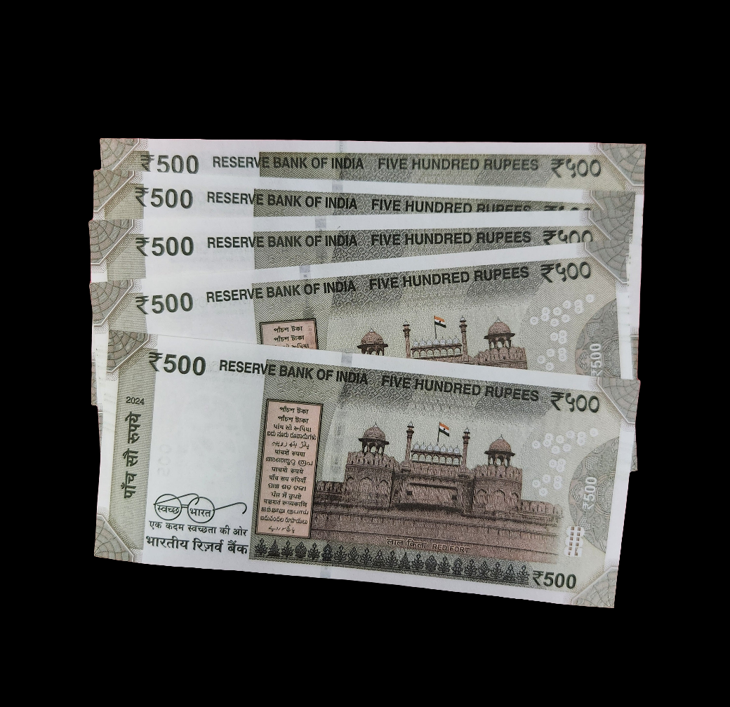 786 ending india 500 rupee bill UNC banknotes, price for each bill.